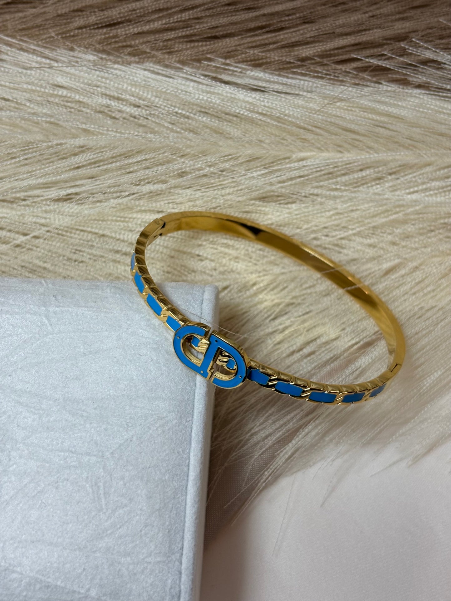 Blue Accent CD Bracelet